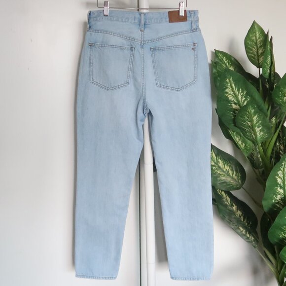Madewell Perfect Vintage Jean Light Blue Wash High Rise  Ankle Length Tapered 28 - Picture 3 of 10